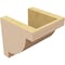 Ekena Millwork 6"W x 6"D x 6"H Wide Alpine Rough Cedar Woodgrain TimberThane Corbel, Primed Tan CORUR06X06X06ALPRCPR - alternate 2